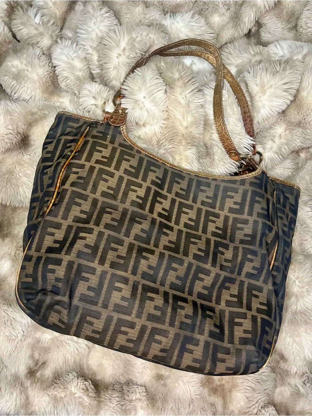 Fendi Zucca Chef Tote Bag (MSRP $2,000)